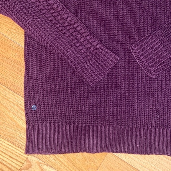 Lululemon Bring The Cozy Fisherman Sweater in size 8, like new - Picture 9 of 11